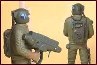 Cyber War Trooper (Self Customs) Custom Statue / Bust