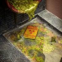 Custom tmnt 1/12th scale sewer diorama (Teenage Mutant Ninja Turtles) Custom Diorama / Playset