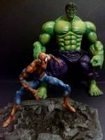 Spiderman (Voto High Contrast Paints) (Marvel Legends) Custom Action Figure