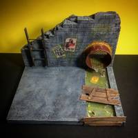 Tmnt desktop display (Teenage Mutant Ninja Turtles) Custom Diorama / Playset