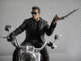 T-800 and john Connor on motorcycle (Terminator) Custom Action Figure