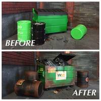 Custom Dumpsters (Marvel Legends) Custom Diorama / Playset