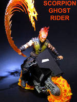 Scorpion Ghost Rider Vs. Sub-Zero Iceman (Amalgam) Custom Action Figure