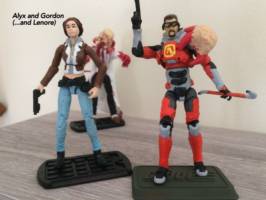 Gordon Freeman and Alyx Vance (G.I. Joe Rise of Cobra) Custom Action Figure [Alyx Vance and Gordon Freeman]