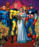 Lady Sentry (Marvel Legends) Custom Action Figure [Wedding picture from Marvel comics.]