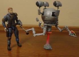 Codsworth (Fallout) Custom Action Figure [Codsworth with Vault Dweller]
