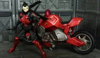 Jinx Arashikage (G.I. Joe) Custom Action Figure [Jinx and Bike 2]