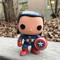 Loki Cap (Thor: The Dark World deleted scene) (Funko Pop!) Custom Action Figure [Loki + Avengers Cap for Etsy commission]