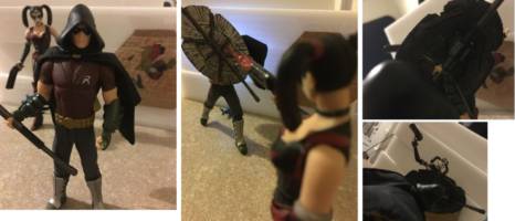 Robin Arkham City (Batman - Arkham City) Custom Action Figure ['Lights our Bird Brain...Huh?!' WHAM!]