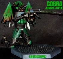 Cobra Jungle-viper 6" 1:12th Scale (G.I. Joe) Custom Action Figure [CUSTOM GI JOE COBRA JUNGLE-VIPER 6" INCH 1:12th]