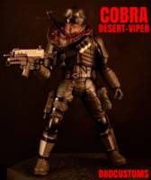Cobra Desert-viper 6" 1:12th Scale (G.I. Joe) Custom Action Figure [CUSTOM GI JOE COBRA DESERT-VIPER 6" INCH 1:12th]