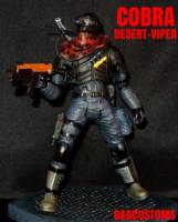 Cobra Desert-viper 6" 1:12th Scale (G.I. Joe) Custom Action Figure [CUSTOM GI JOE COBRA DESERT-VIPER 6" INCH 1:12th]
