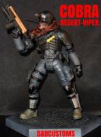 Cobra Desert-viper 6" 1:12th Scale (G.I. Joe) Custom Action Figure [CUSTOM GI JOE COBRA DESERT-VIPER 6" INCH 1:12th]
