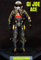 Gi Joe ace 6" 1:12th Scale (G.I. Joe) Custom Action Figure [CUSTOM GI JOE ACE FIGHTER JET PILOT STYLE 6" INCH 1:12th]