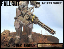 Fallout T-45 Power Armour (Fallout) Custom Diorama / Playset