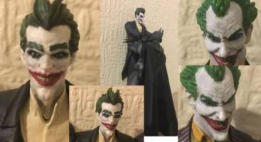 Arkham series repaints (Batman - Arkham Origins) Custom Action Figure [Joker's]