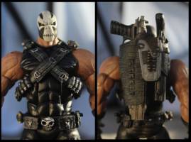Crossbones (Marvel Legends) Custom Action Figure [Belts and second sculpted face]