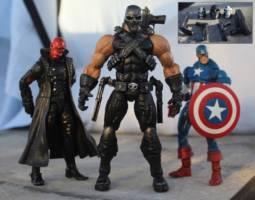 Crossbones (Marvel Legends) Custom Action Figure [Size comparison.]