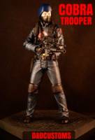 COBRA BLACK MASK RED logo MALE TROOPER 6" 1:12TH SCALE (G.I. Joe) Custom Action Figure [CUSTOM GI JOE COBRA TROOPER STYLE 6]
