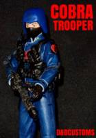 COBRA BLACK mask red logo FEMALE TROOPER 6" 1:12TH SCALE (G.I. Joe) Custom Action Figure