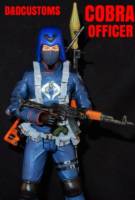 Cobra officer Grey Mask Silver Logo Male Trooper 6" 1:12th Scale (G.I. Joe) Custom Action Figure