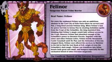 FELINOR   dangerous mutant  feline warrior (Masters of the Universe) Custom Action Figure
