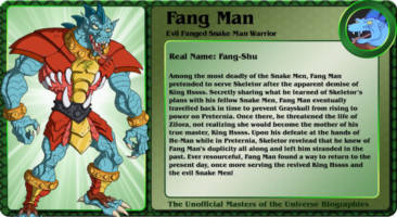 FANG MAN evil fanged snake warrior (Masters of the Universe) Custom Action Figure