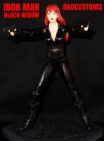 Iron Man 1 Black Widow avenger 6.5" (Iron Man) Custom Action Figure [CUSTOM MARVEL SELECT IRON MAN 1 VERSION BLACK WIDOW 6.5"]