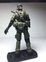MGS: Snake Eater, Naked Snake 3.75 scale (Metal Gear Solid) Custom Action Figure [Back view]