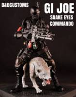 GI JOE SNAKE EYES Commando & Timber v1 6" 1:12th Scale (G.I. Joe) Custom Action Figure