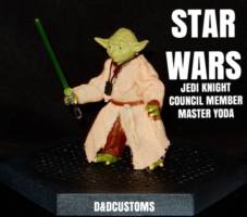 STAR WARS JEDI knight master YODA 6" (Star Wars) Custom Action Figure [CUSTOM STAR WARS BLACK SERIES 6" 1:12TH SCALE JEDI KNIGHT MASTER COUNCIL MEMBER YODA]