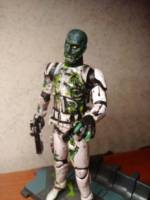 GLOWING First Order Stormtrooper (Star Wars) Custom Action Figure [Notice the exposed ribs]