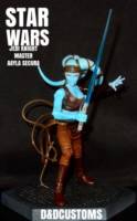 STAR WARS JEDI knight master AAYLA SECURA 6" (Star Wars Clone Wars) Custom Action Figure [CUSTOM STAR WARS BLACK SERIES 6]