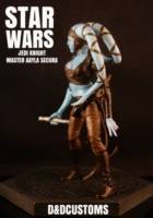 STAR WARS JEDI knight master AAYLA SECURA 6" (Star Wars Clone Wars) Custom Action Figure [CUSTOM STAR WARS BLACK SERIES 6]