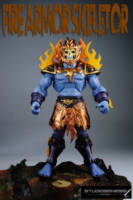 FIRE ARMOR SKELETOR  evil lord of fire and destruction!!! (Masters of the Universe) Custom Action Figure