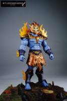 FIRE ARMOR SKELETOR  evil lord of fire and destruction!!! (Masters of the Universe) Custom Action Figure