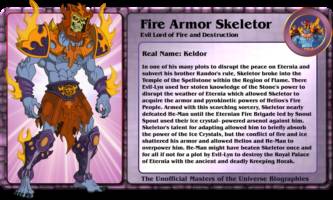 FIRE ARMOR SKELETOR evil lord of fire and destruction!!! (Masters of the Universe) Custom Action Figure