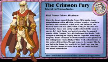 THE CRYMSON FURY  rebel of the crymson wastes (Masters of the Universe) Custom Action Figure