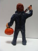 Halloween Slasher,MM 1,No.2(Figurine) (Halloween) Custom Miniature / Figurine [Back view]