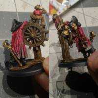Drunken Pirate (Original) Custom Miniature / Figurine [Back and side shot]
