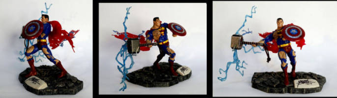 SUPERMAN  JLA vs AVENGERS (Superman) Custom Action Figure