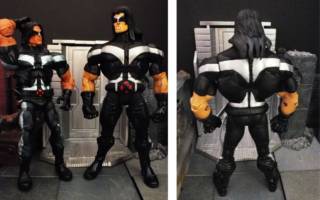 Warpath X-Force (Marvel Legends) Custom Action Figure [Size comparison and backside view]