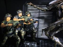 Dutch / Colonial Marine (Aliens) Custom Action Figure [Dutch as Colonial Marine]