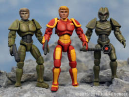 Terrence Tempus (Original) Custom Action Figure [Space Hero Terrence Tempus and Androids comparison]