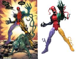 Deadpool Hybrid Symbiote (Marvel Legends) Custom Action Figure [Comparison]