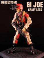 GI JOE CRAZY LEGS 6" 1:12th Scale (G.I. Joe) Custom Action Figure [CUSTOM GI JOE MARVEL LEGENDS BLACK SERIES STYLE 6" INCH CRAZY LEGS 1:12th SCALE]