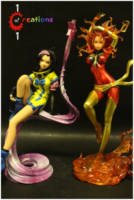 Jubilee (anime-style) (Marvel) Custom Statue / Bust [Jubilee w/ Kotobukiya Bishoujo Dark Phoenix]