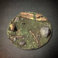 Custom solid resin single figure display bases (Friday the 13th) Custom Diorama / Playset
