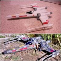 X-Wing Fighter (Star Wars Hero Series ) (Star Wars) Custom Vehicle [Before and After]