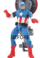 Captain America (Captain America) Custom Action Figure [Before I started]